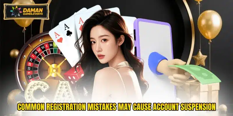 Common registration mistakes may cause account suspension.