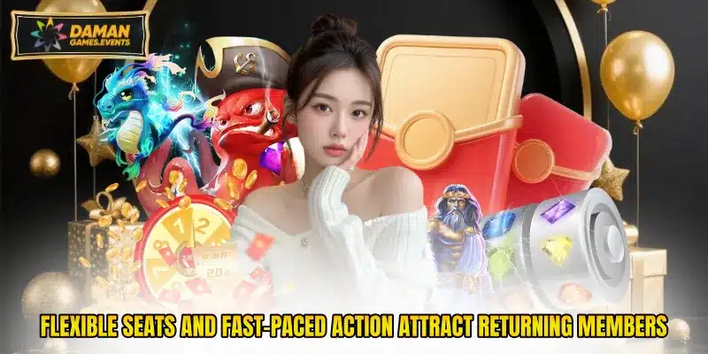 Flexible seats and fast-paced action attract returning members