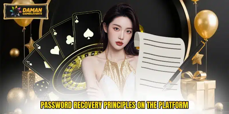 Password recovery principles on the platform